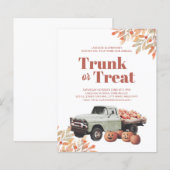 Budget Trunk oder Leckerei Halloween Pumpkin Einla (Vorne/Hinten)