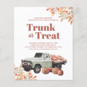 Budget Trunk oder Leckerei Halloween Pumpkin Einla (Vorderseite)