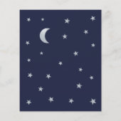 Budget Twinkle Little Star Baby Dusche Einladung (Rückseite)