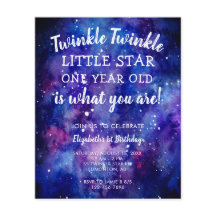 Budget Twinkle Twinkle Little Star 1. Geburtstag