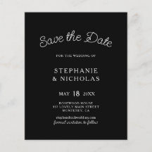 Budget Typografy Classic Save the Date