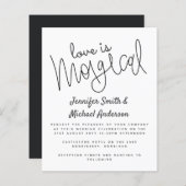 Budget Typografy Liebe ist Magical Script Wedding (Vorne/Hinten)