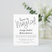 Budget Typografy Liebe ist Magical Script Wedding (Stehend Vorderseite)