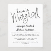 Budget Typografy Liebe ist Magical Script Wedding (Vorderseite)