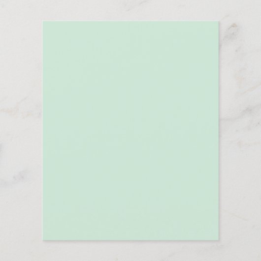 Budget UAWG Mint Green Grey Script Response Card (Rückseite)