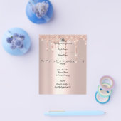 Budget UAWG muslim Hochzeit Flyer Rose Gold Flyer (Einzeln)