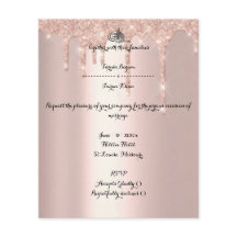 Budget UAWG muslim Hochzeit Flyer Rose Gold Flyer