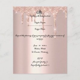 Budget UAWG muslim Hochzeit Flyer Rose Gold Flyer