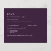 BUDGET UAWG Plum Lila Monochrome Moderne Hochzeit Flyer (Vorne)