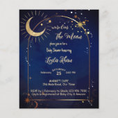 Budget Über den Mond Sternennacht Baby Duwer invi (Vorderseite)