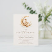 Budget über der Moon Boho Teddy Bear Babydusche (Stehend Vorderseite)