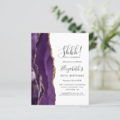 Budget Überraschung 30. Geburtstag Party Lila Agat (Stehend Vorderseite)