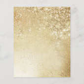 Budget Überraschung 50 Jahre Jubiläum Gold Einladu Flyer (Hinten)