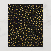 Budget Überraschung 60. Geburtstag Black & Gold Ei Flyer (Hinten)