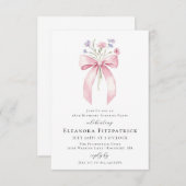 BUDGET-ÜBERRASCHUNG PARTY 18. Geburtstag Bow laden Einladung (Vorne/Hinten)