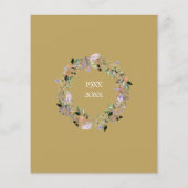 Budget Überraschung Party 50 Jahre Einladung (Rückseite)