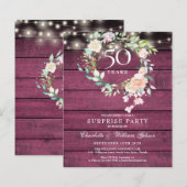 Budget Überraschung Party 50 Jahre Jahrestag Rusti (Vorne/Hinten)