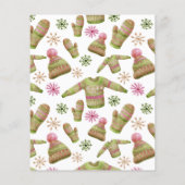 Budget Ugly Sweater Weihnachts-Party Einladung Flyer (Hinten)