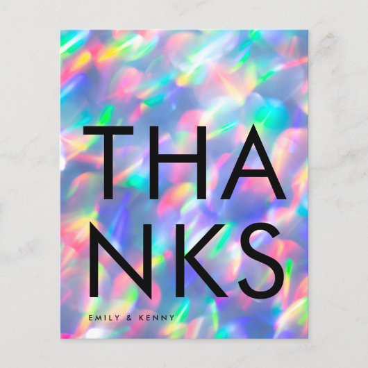 Budget Ultra-Moderne Irisierende Monogramm Vielen  (Vorderseite)