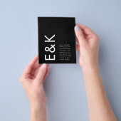 Budget Ultramoderne, fette Monogramm einfache Hoch Flyer (Gruppe)