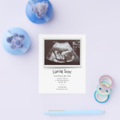 Budget Ultrasound Foto Schwangerschaft Ankündigung Flyer (Einzeln)