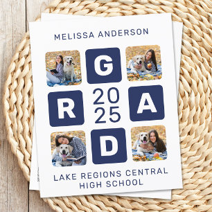 Budget Unique Grad Navy Blue 4 Foto Abschluss