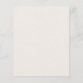 Budget Unique Wedding Newspaper Save the Date (Rückseite)