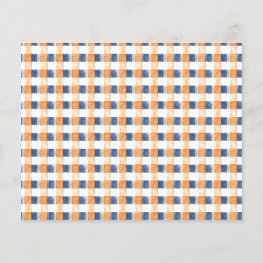 Budget Unser kleiner Pumpkin Blue Kariert 1. Gebur (Rückseite)