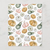 Budget Unsere kleine Pumpkin Niedlich Boho Geburts (Rückseite)