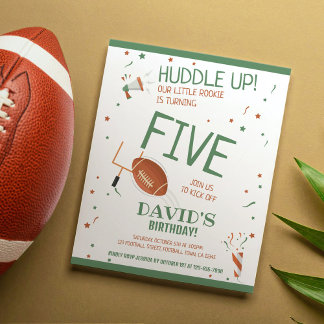 Budget Unsere kleine Rookie Fußball Einladung zum 