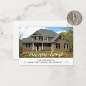 Budget Unsere neue Zuhause Ändern der Adresse Foto Mitteilungskarte (Vorderseite/Rückseite Beispiel)