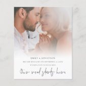 Budget Unsere Straße beginnt hier Foto Verlobung (Vorderseite)