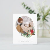 BUDGET Urlaub Winter Botanisches Foto Personalisie (Stehend Vorderseite)