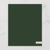 BUDGET Urlaub Winter Botanisches Foto Personalisie (Rückseite)