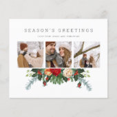 BUDGET Urlaub Winter Botanisches Foto Personalisie (Vorderseite)