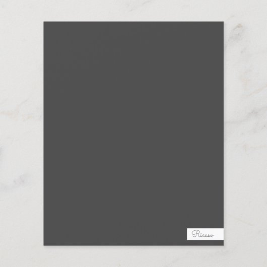 BUDGET Urlaub Winter Botanisches Foto Personalisie (Rückseite)