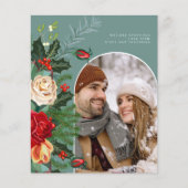 BUDGET Urlaub Winter Botanisches Foto Personalisie (Vorderseite)