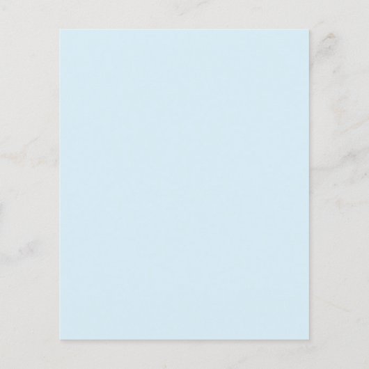 Budget Urlaub Winter Bridal Dusche Einladung (Rückseite)