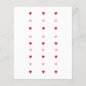 Budget Valentines sweetheart baby shower invite Flyer (Hinten)