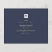 BUDGET Van Gough Starry Night Wedite Einladung QR  Flyer (Hinten)