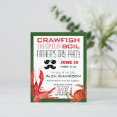 BUDGET Vatertag Foto Meeresfrüchte Party Einladung (Stehend Vorderseite)