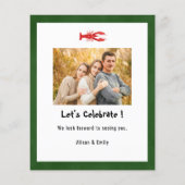 BUDGET Vatertag Foto Meeresfrüchte Party Einladung (Rückseite)