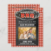 BUDGET Vatertag Roter Karierter Chalk-GRILLEN lade (Vorne/Hinten)