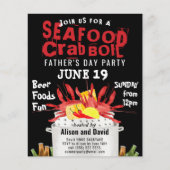 BUDGET Vatertag Seafood Boil Party Einladung (Vorderseite)
