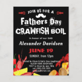 BUDGET VATHER'S DAY Crawfish Boil Einladung (Vorderseite)