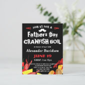 BUDGET VATHER'S DAY Foto Crawfish Boil Einladung (Stehend Vorderseite)