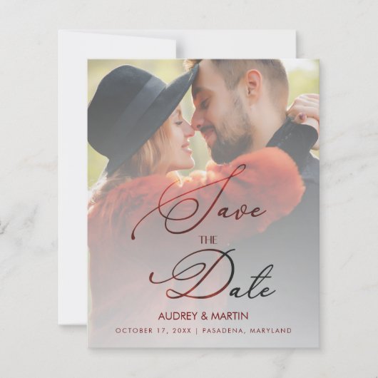 Budget Vellum Gradient Transparent Overlay Photo (Vorderseite)