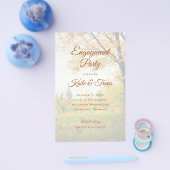 Budget Verlobung Dusche Herbstsonne Einladung Flyer (Einzeln)