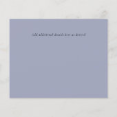 BUDGET Verlobung Foto Save the Date DustyBlue (Rückseite)