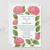 Budget Vibranntes rosa Foto Hochzeitsempfehlung Einladung (Vorderseite)